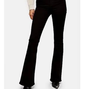 Black flare jeans